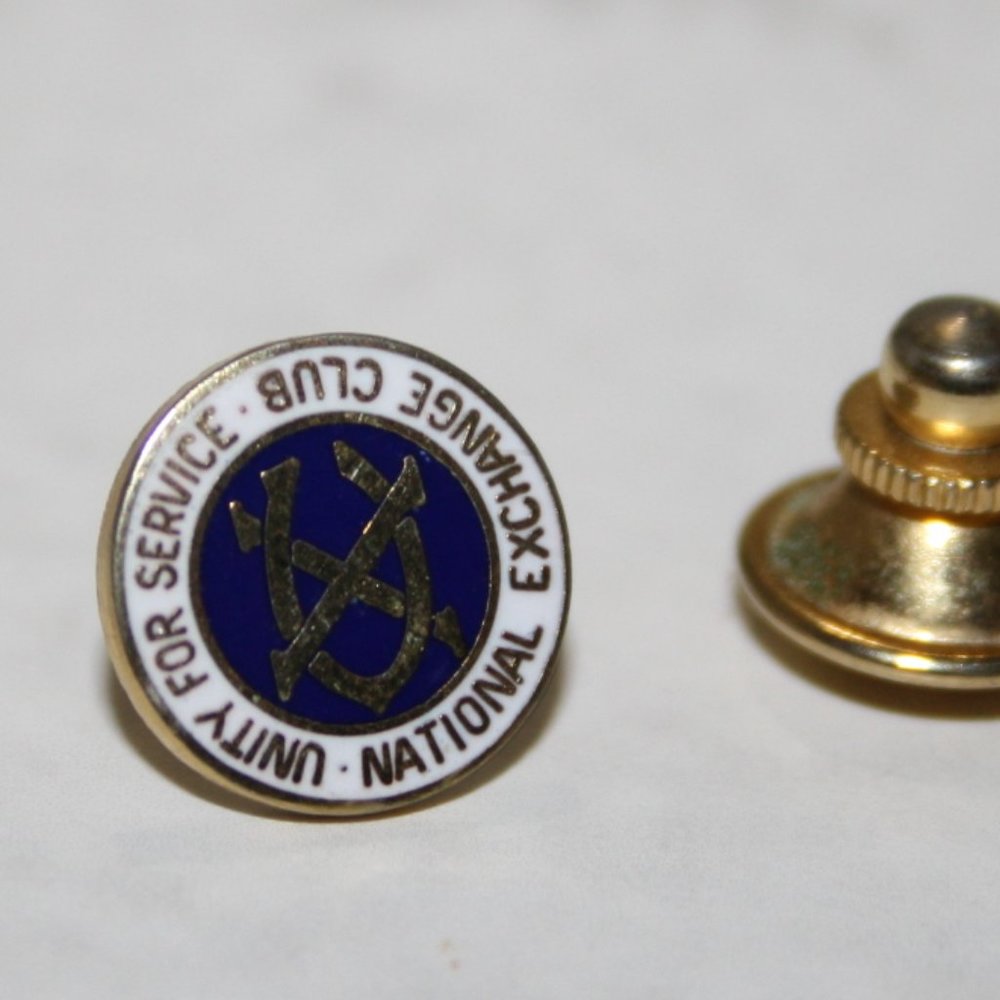 🟨🤝 Gold National Exchange Club Lapel Pin · .5" 🤝🟨